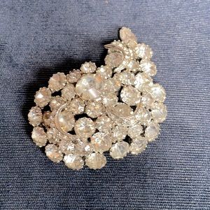 Vintage large rhinestone pin